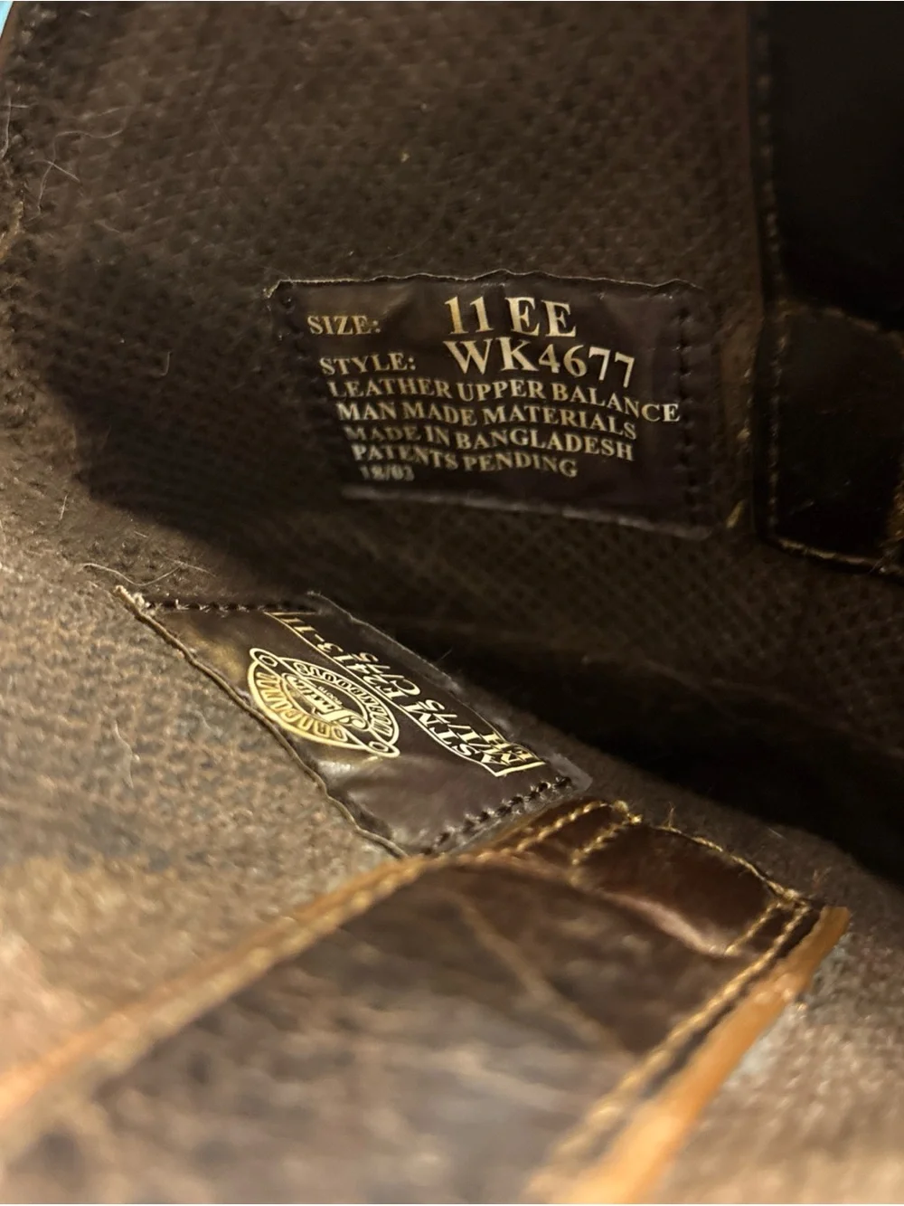 Brown Leather Cowboy Work Boots with Camo Shaft